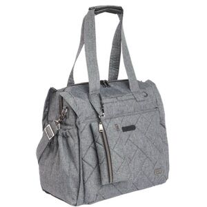 Lug Saunter Classic Duffle Bag and attached Sway Pouch in Heather Grey
